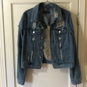 Ripped Jean Jacket